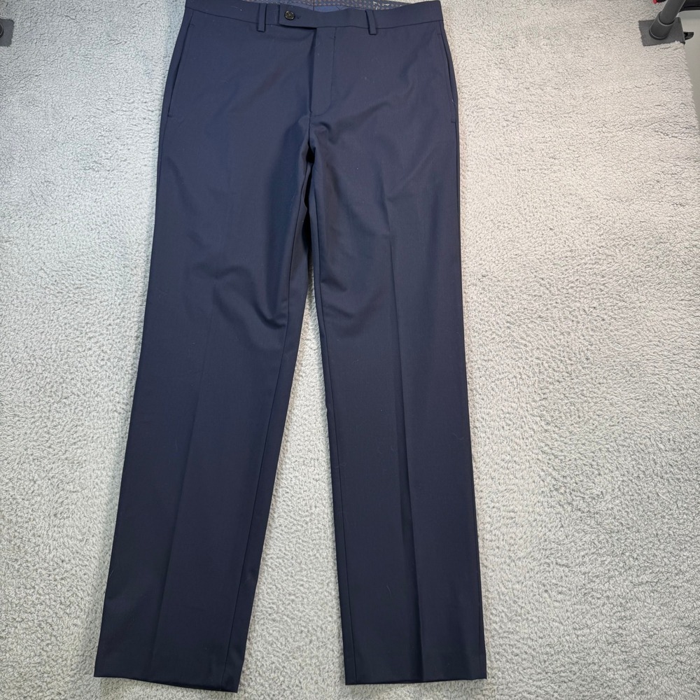 Lauren Ralph Lauren Mens Ultraflex Classic Fit Navy Blue Dress Pants 34W 32L NWT